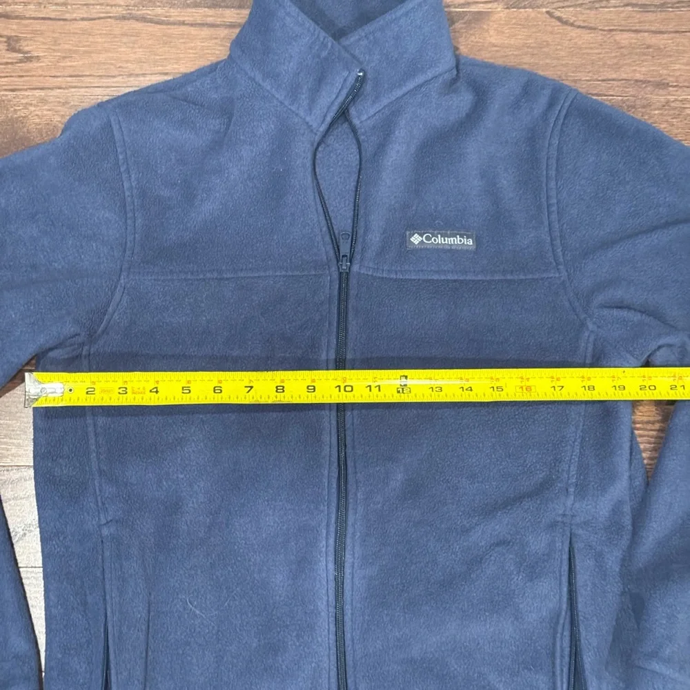 Columbia Navy Fleece Jacket- Full Zip- Medium